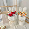 echo-friendly Finished Crochet Knitted Flowers Bouquet Cute Rose For Gift and Decor