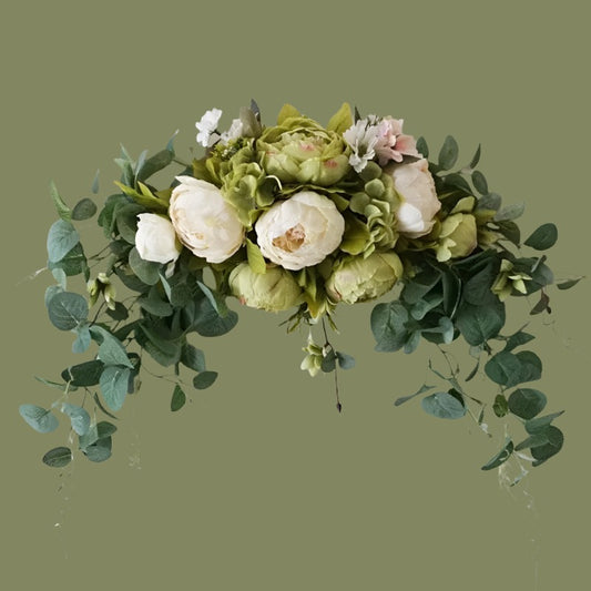 echo-friendly 30-Inch Wedding Artificial Peony Swag for Wall Decor & Centerpieces