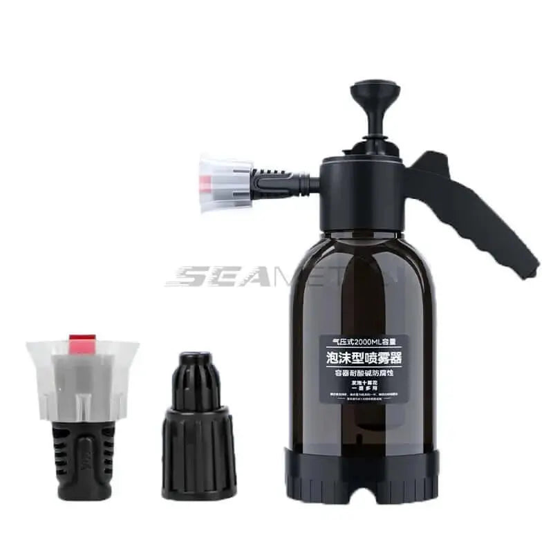 SEAMETAL 2L Hand Pump Foam Sprayer High Pressure Car Wash Spray Bottle