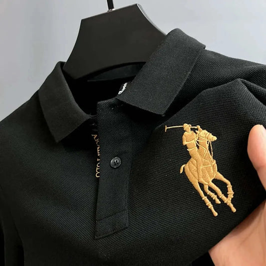 High-end Trend Embroidery Polo Shirts 2023 Summer Luxury