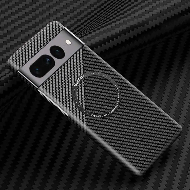 Wireless Carbon Fiber Phone Case For Google Pixel 7