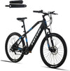 Totem Volcano Electric Bike Adults 500W Motor Ebike 48V 11.6Ah Removable Battery 21-Speed Suspension Fork 27.5” Electric Bicycle