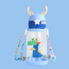 1pc 600ml Kids Water Sippy Cup Antler Creative Cartoon Baby Cups