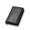 Leather Slim Mini Credit Card Wallet Men