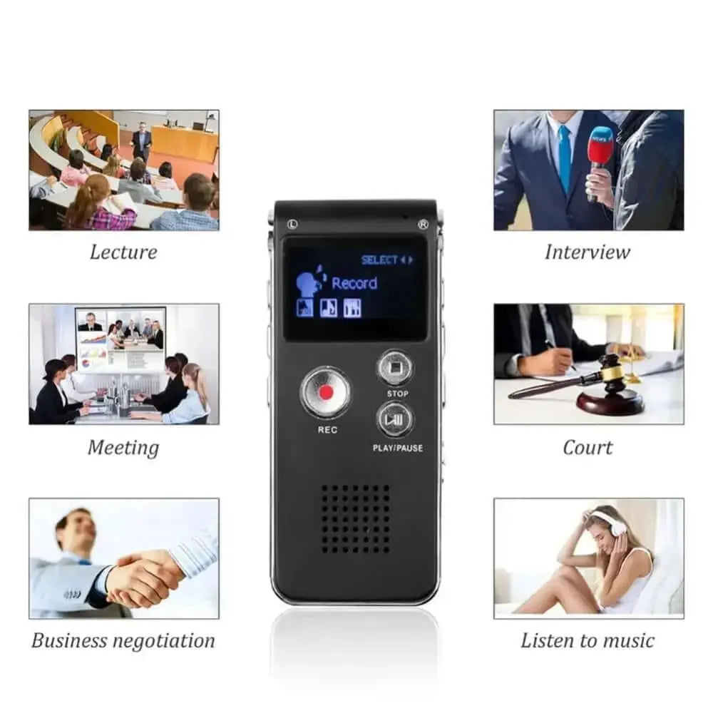 8GB Voice Recorder MP3 Player Mini Sound Audio Recorder Professional Mini USB