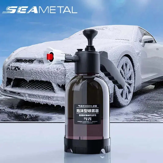 SEAMETAL 2L Hand Pump Foam Sprayer High Pressure Car Wash Spray Bottle