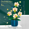 eco-freindly Orchid Building Blocks - Romantic Flower Bouquet Model for Kids Girls Gift