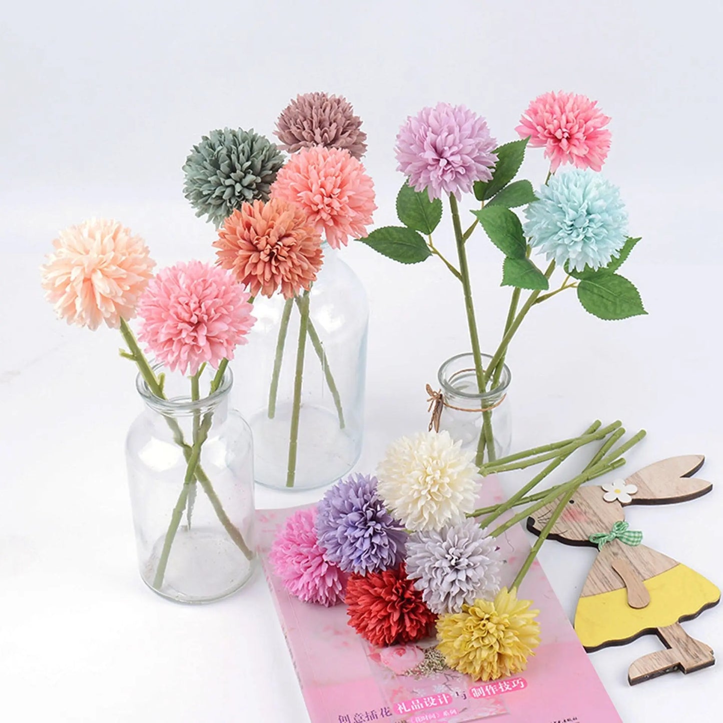 echo-friendly Artificial Silk Kiku Flowers | Fake Chrysanthemum