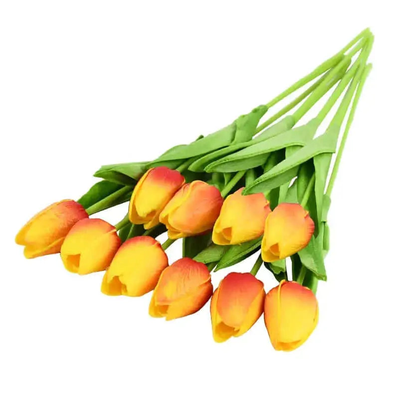 Artificial Tulip Flower Bouquet Stems, 10 Pieces