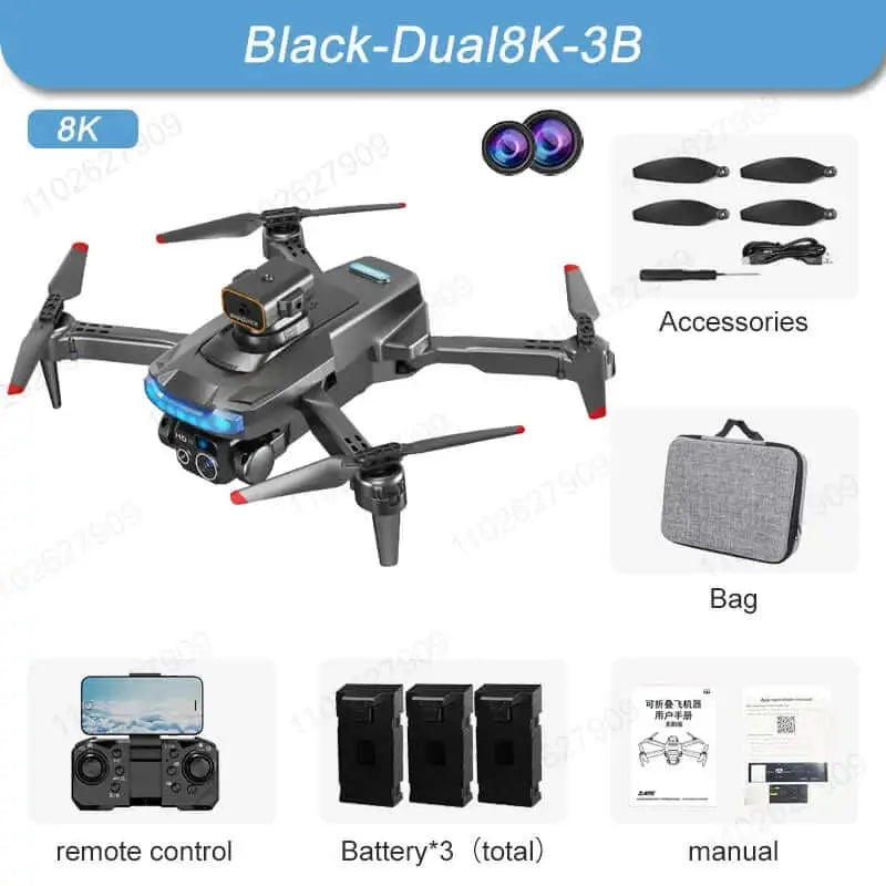 New P15 Mini Drone 4k Profesional 8K HD Camera Obstacle Avoidance