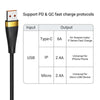 SOMETECH 3-in-1 USB Charge Cable 6A 100W: Huawei/Honor, iPhone 14, Samsung