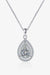 1 Carat Moissanite Teardrop Pendant Necklace