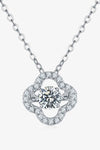 Moissanite Four Leaf Clover Pendant Necklace